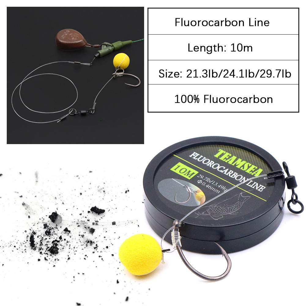 Fluorocarbon Line - 10m Fluorocarbon Coating Karpervislijn Super Stijve