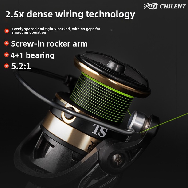 Ice Fishing Line - Geoptimaliseerde, geavanceerde draadopstelling van spinhengels zonder