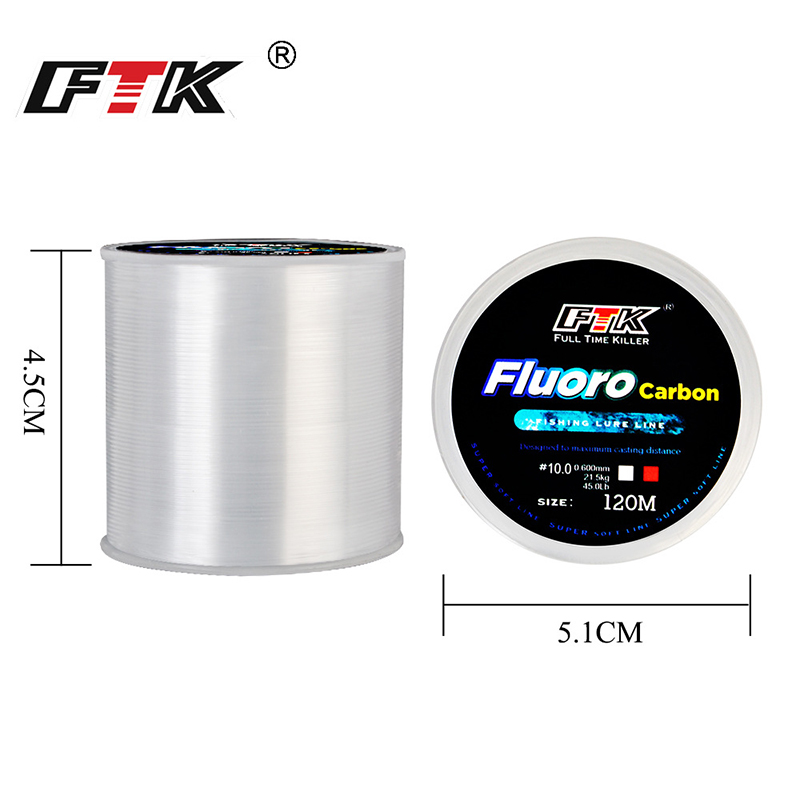 FTK 120m Vislijn 0.2mm-0.6mm 7 - Fluorocarbon Line recensie en prijs
